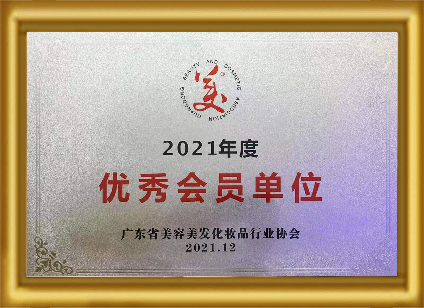广东化妆品协会2021年度优秀会员单位